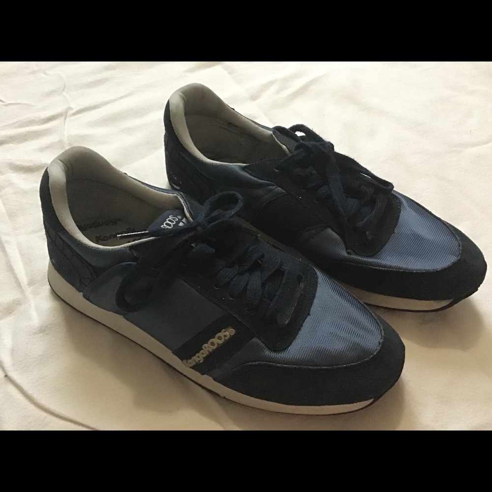 Men’s vintage retro kangaroos sneakers navy 6.5